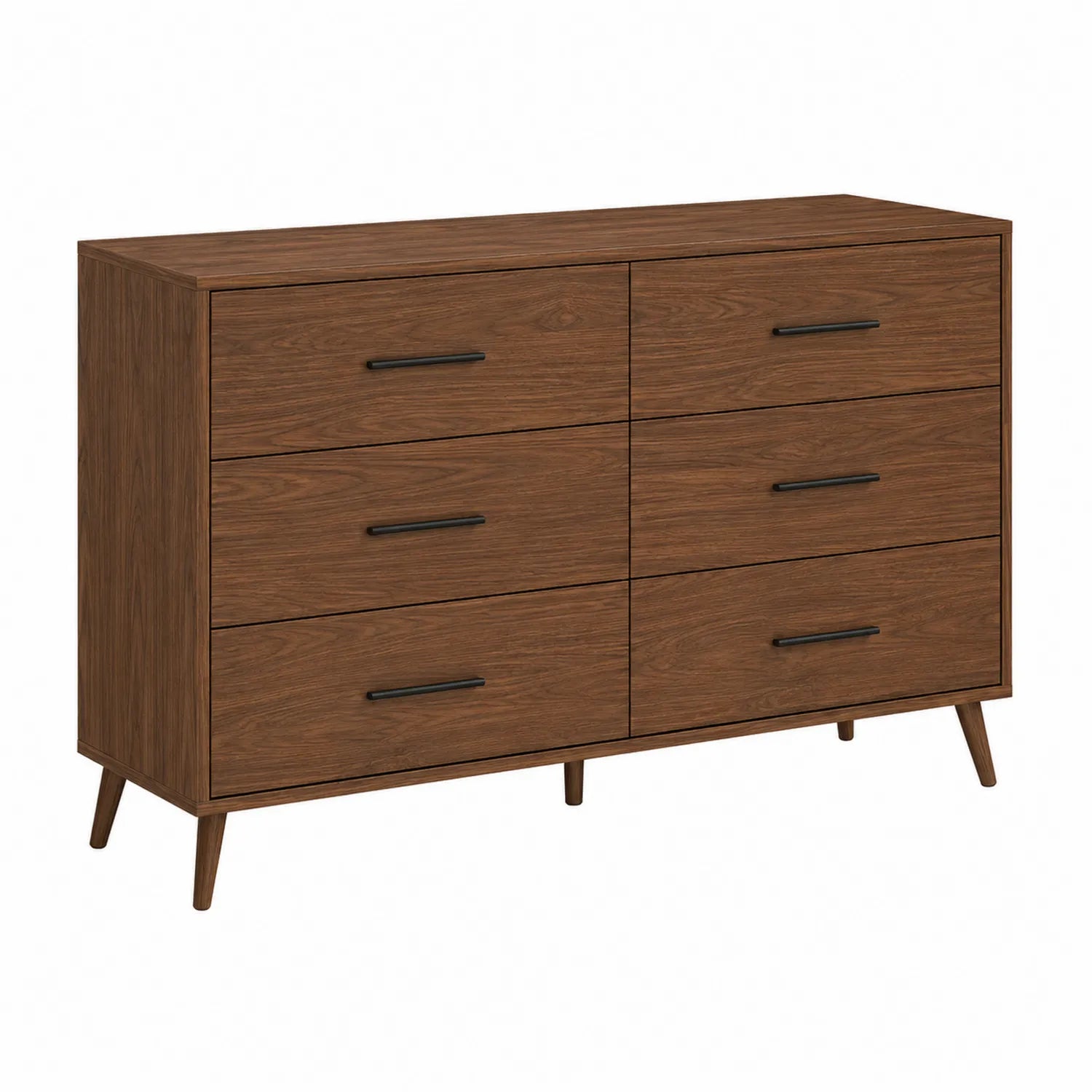 Cómoda de Madera con 6 Cajones Marrón
