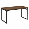 Mesa de Escritorio de Madera y Metal Negro 120x60x75 cm