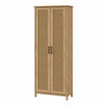 Armario de madera con puertas de ratán color Roble