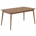 Mesa de comedor de madera nogal 150x90x75 cm