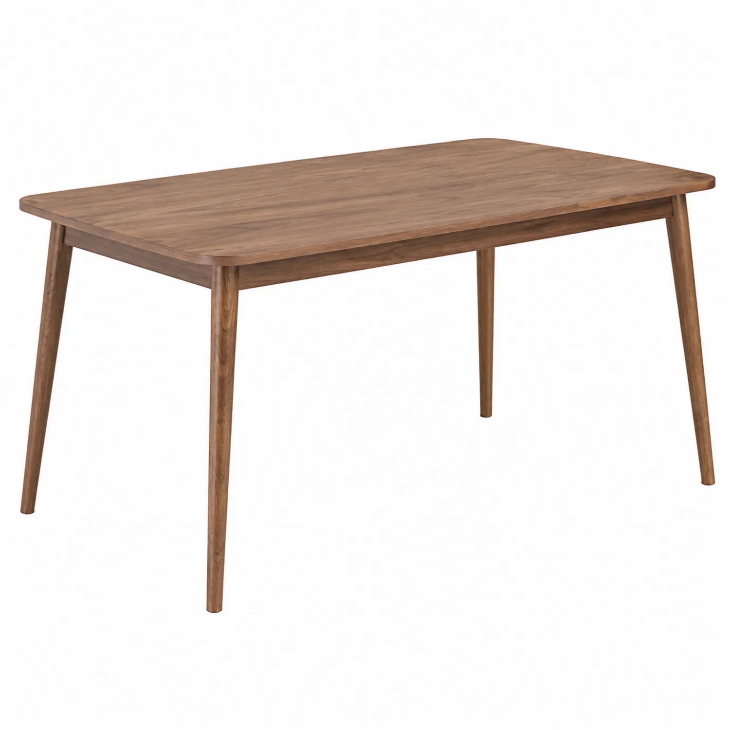 Mesa de comedor de madera nogal 150x90x75 cm