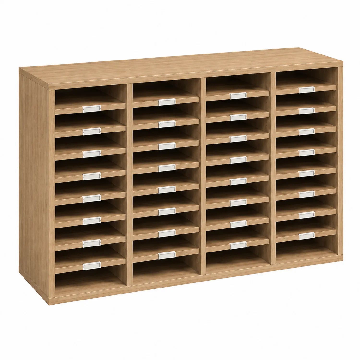 Archivador de MDF con 36 compartimentos en Roble Claro